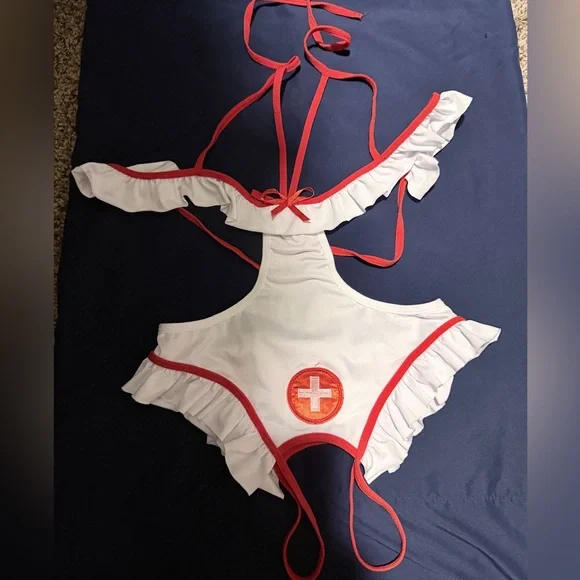 Sexy Naughty Nurse Lingerie (m) New - Picture 3 of 9